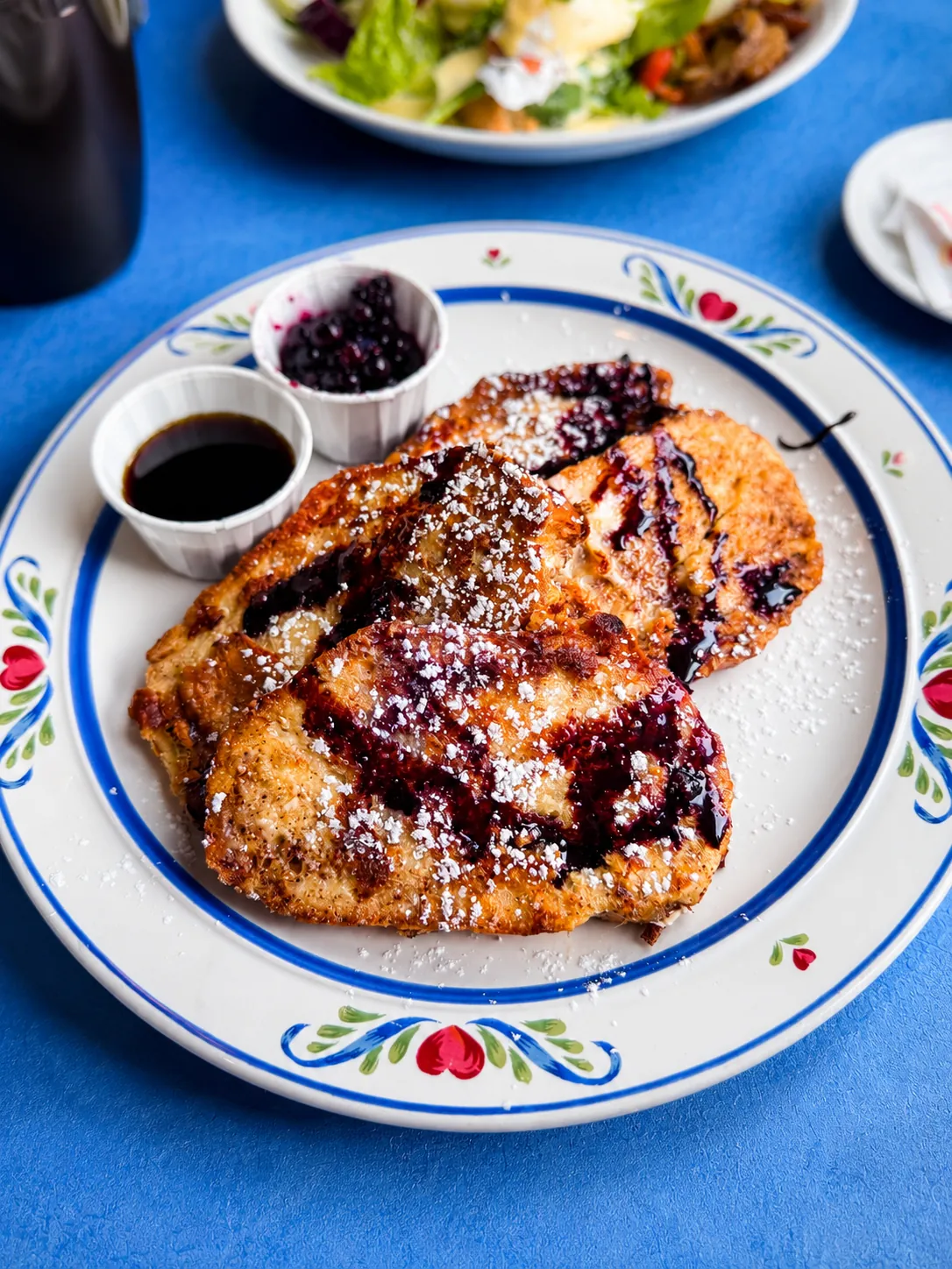 French toast with berry compote at Annie's Place Cafe